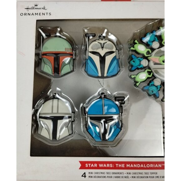 Hallmark Ornaments Star Wars The Mandalorian 4 PC Mini Christmas Tree Ornaments - Picture 2 of 6